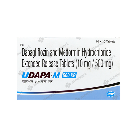 UDAPA M XR 10/500MG TABLET 10'S