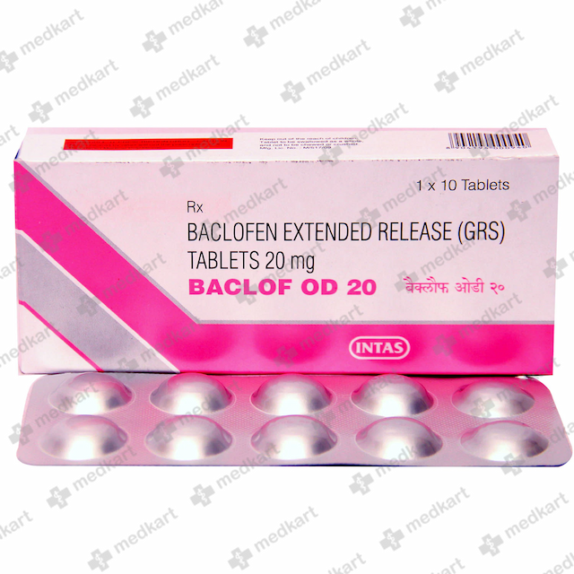 BACLOF OD 20MG TABLET 10'S