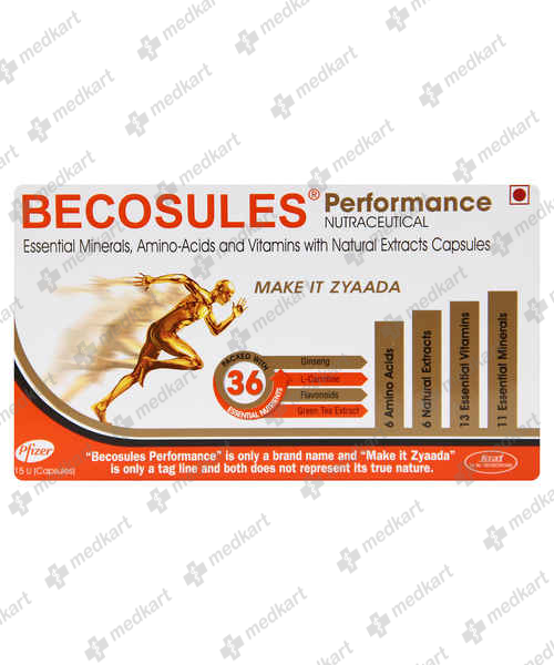 BECOSULES PERFORMANCE CAPSULE 15'S