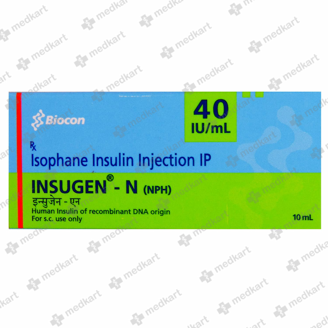 INSUGEN N 40IU VIAL 10 ML