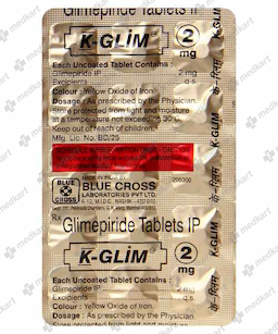 K GLIM 2MG TABLET 15'S