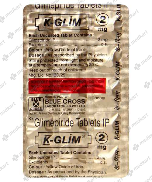 K GLIM 2MG TABLET 15'S