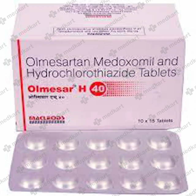 OLMESAR H 40MG TABLET 15'S