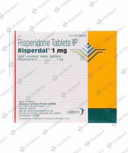 RISPERDAL 1MG TABLET 30'S