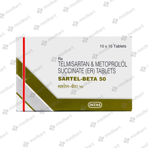 SARTEL BETA 50MG TABLET 15'S