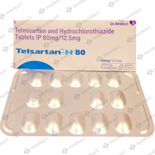 TELSARTAN H 80MG TABLET 14'S