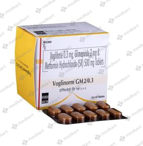 VOGLINORM GM 2/0.3MG TABLET 10'S