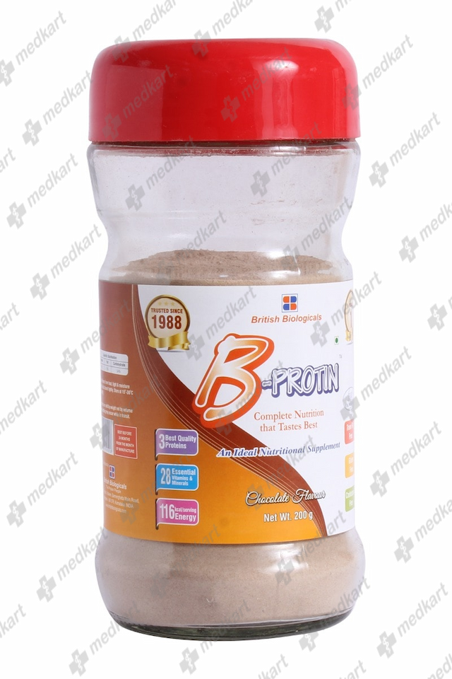 B PROTIN CHOCO POWDER 200 GM