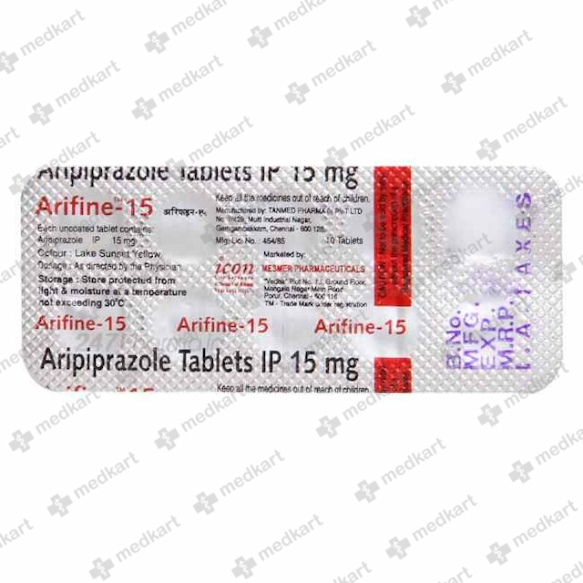 ARIFINE 15MG TABLET 10'S