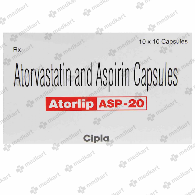 ATORLIP ASP 20MG CAPSULE 10'S