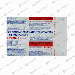 CETANIL T 10MG TABLET 15'S