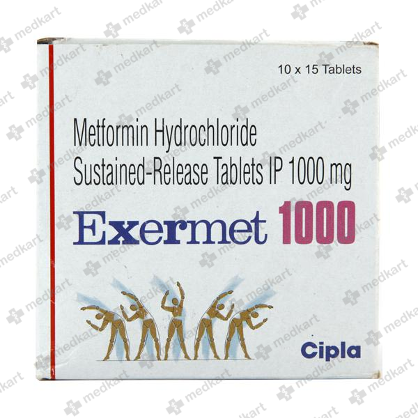 EXERMET 1000MG SR TABLET 15'S