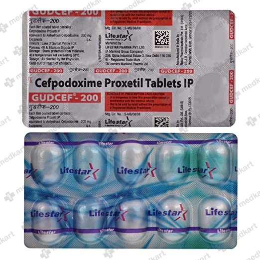 GUDCEF 200MG TABLET 10'S