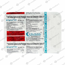 BITGLIM M 1MG TABLET 10'S