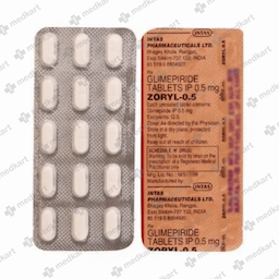 ZORYL 0.5MG TABLET 10'S