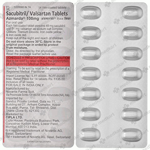 AZMARDA 100MG TABLET 14'S