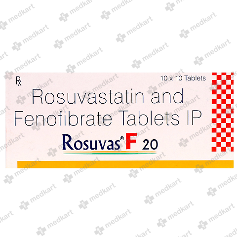 ROSUVAS F 20MG TABLET 10'S