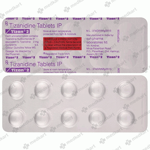 TIZAN 2MG TABLET 10'S