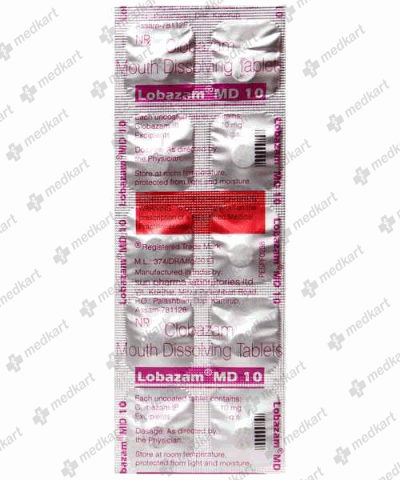 LOBAZAM MD 10MG TABLET 10'S