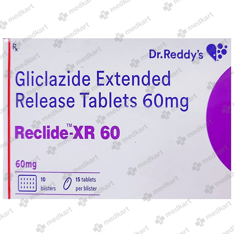 RECLIDE XR 60MG TABLET 15'S