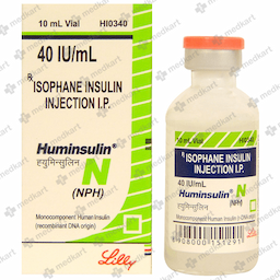 HUMINSULIN N 40IU VIAL 10 ML