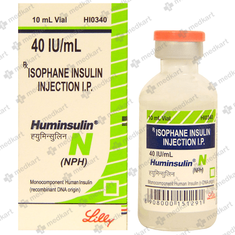 HUMINSULIN N 40IU VIAL 10 ML