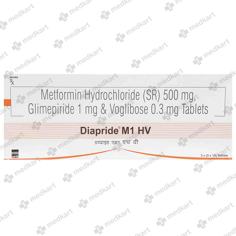 DIAPRIDE M1 HV TABLET 15'S