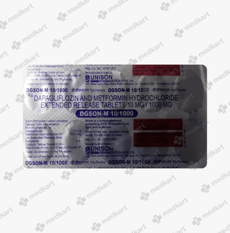 DGSON M 10/1000MG TABLET 10'S