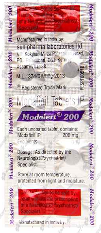 MODALERT 200MG TABLET 10'S