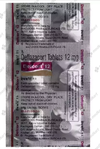 DEFCORT 12MG TABLET 6'S