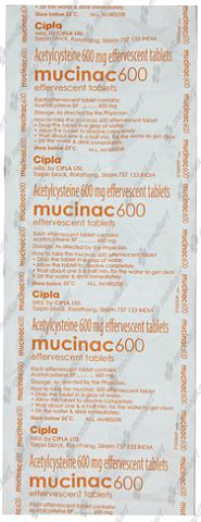 MUCINAC 600MG TABLET 10'S