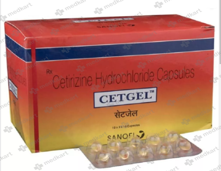 CETGEL 10MG CAPSULE 10'S