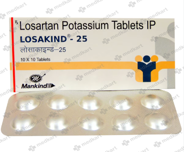 LOSAKIND 25MG TABLET 10'S