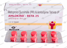 AMLOKIND BETA 25MG TABLET 10'S