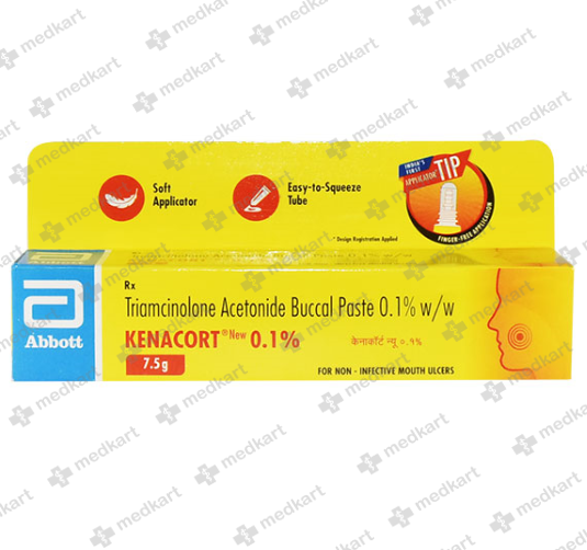 KENACORT 0.1% ORAL PASTE 7.5 GM