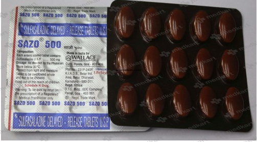 SAZO 500MG TABLET 15'S