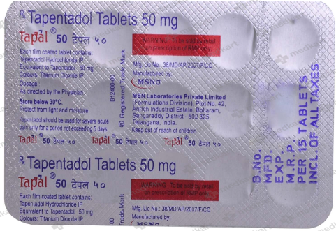 TAPAL 50MG TABLET 15'S