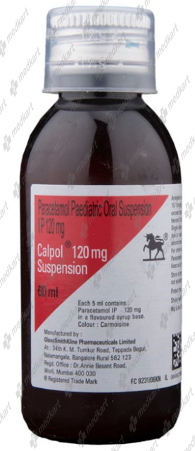 CALPOL 120MG SUSPENSION 60 ML