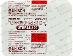 UTHRAL 100MG TABLET 3'S