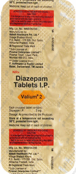 VALIUM 2MG TABLET 10'S