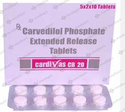 CARDIVAS CR 20MG CAPSULE 10'S