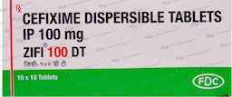 ZIFI DT 100MG TABLET 10'S