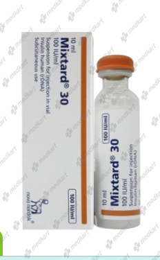 MIXTARD 30/70 100IU VIAL 10 ML