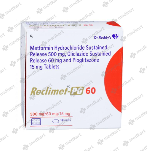 RECLIMET PG 60MG TABLET 10'S