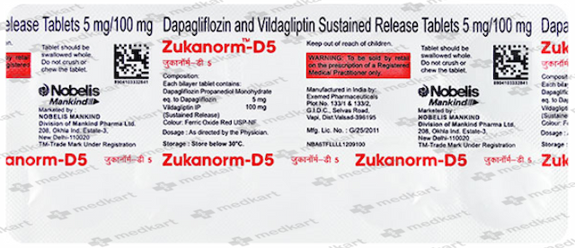 ZUKANORM D 5MG TABLET 10'S