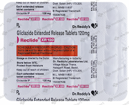 RECLIDE XR 120MG TABLET 15'S