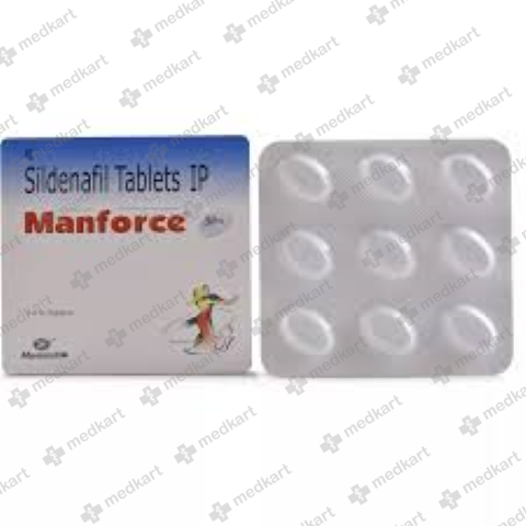 MANFORCE 50MG TABLET 9'S