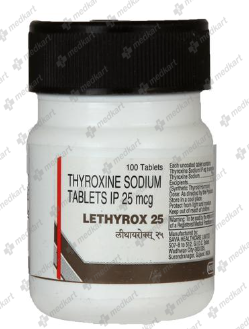 LETHYROX 25MCG TABLET 100'S