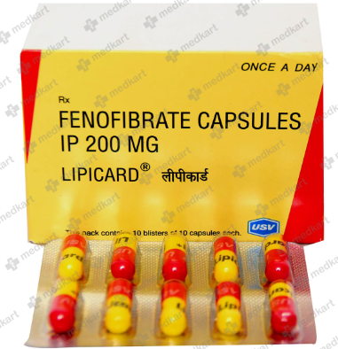 LIPICARD 200MG TABLET 10'S