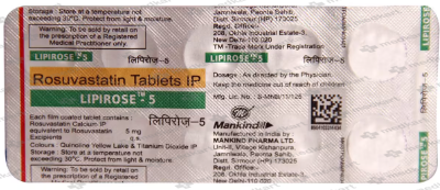 LIPIROSE 5MG TABLET 10'S